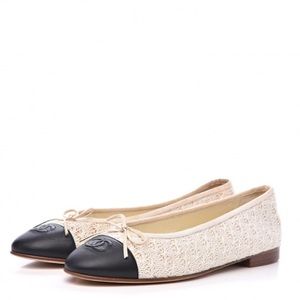 Chanel Crotchet Ballet Flats